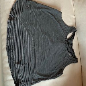 Lululemon size 8 Love Tank black and white stripe
